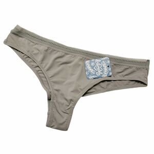 FREE PEOPLE Truth or Dare Tanga undies basic panties lingerie grey Size M NEW